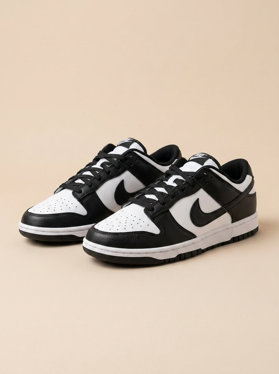 Black & White Low-Top Sneaker