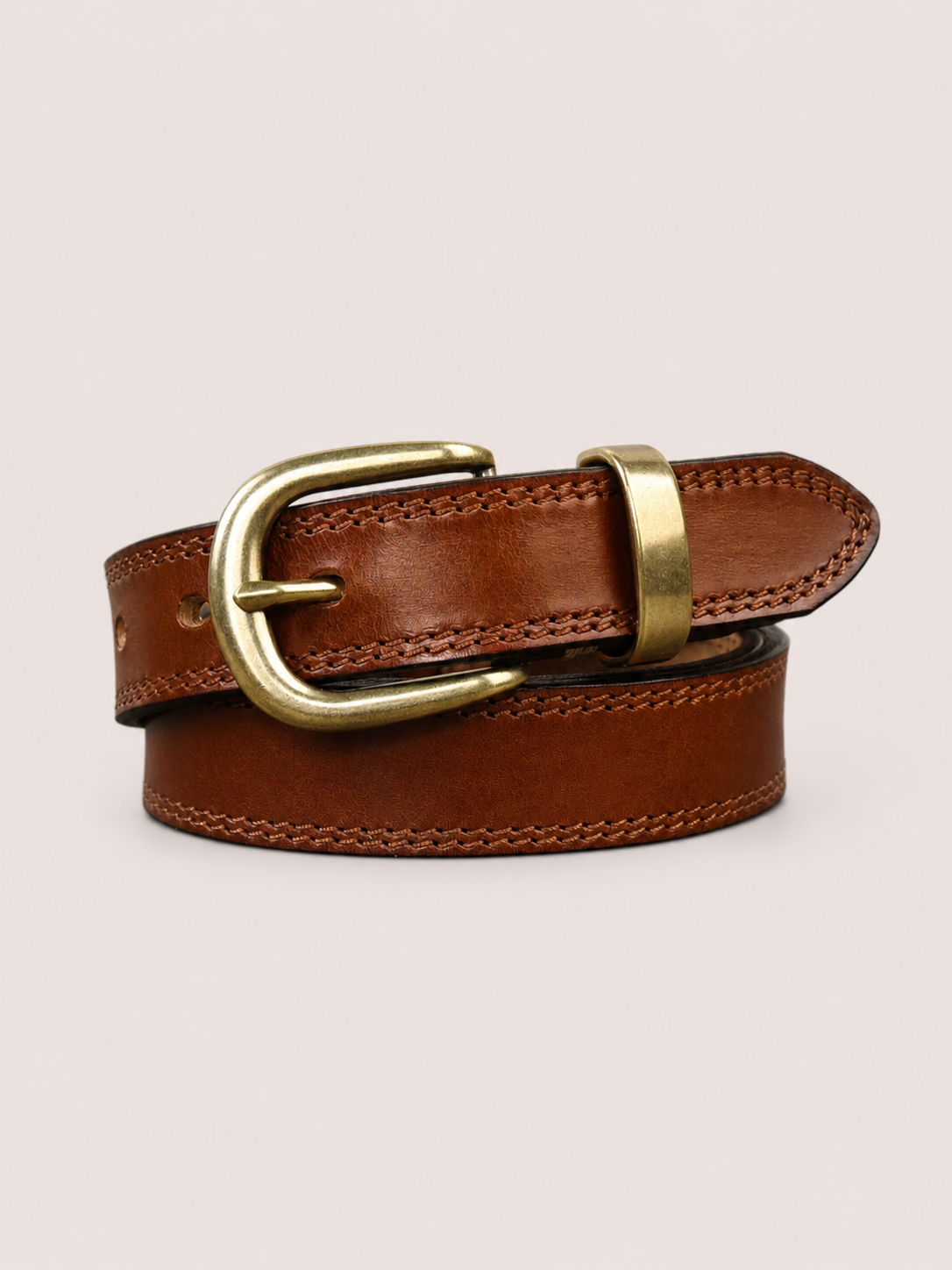 Cognac Leather Belt