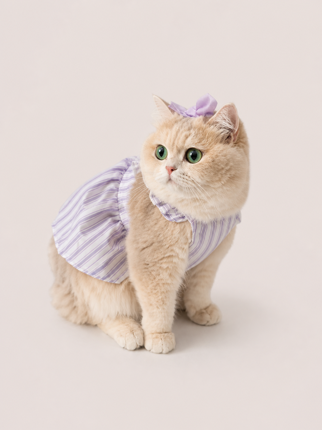 Lavender Stripe Pet Dress